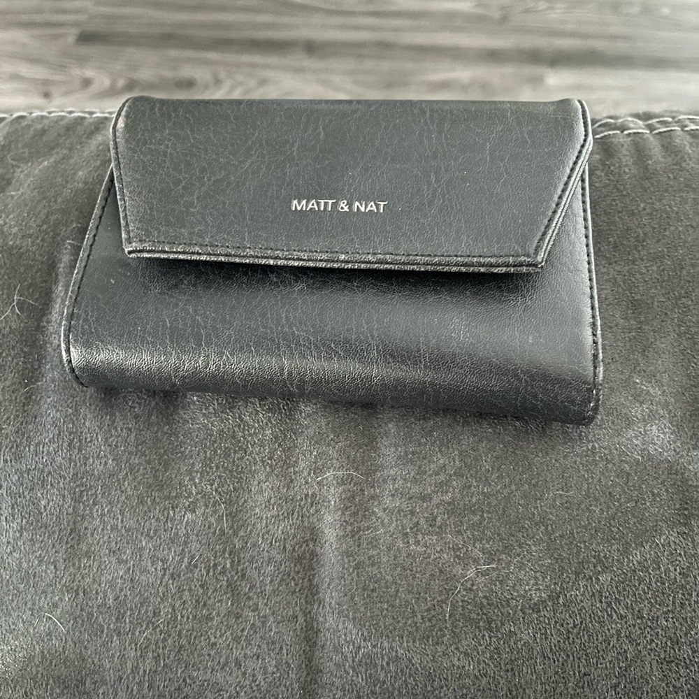 Matt & Nat dark grey wallet